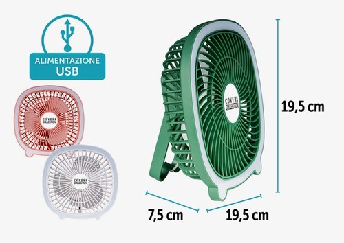 Ventilatore scrivania led - da,