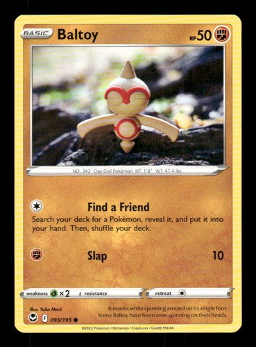 Baltoy 093 195 pokemon - baltoy, 093/195
