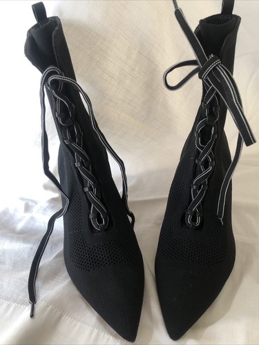 Zara pointed knitted high - , heel