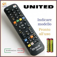 Telecomando universale per tv United bravo compatibile televisore x VCR DVD
