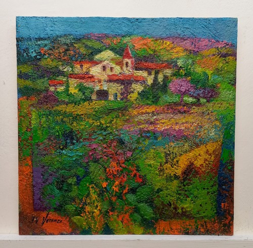 Dipinto olio paesaggio - ad,