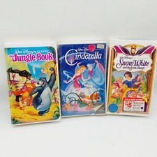 Walt Disney Vhs Clamshell Lot