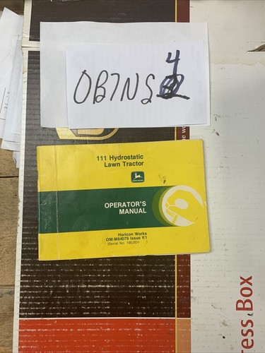 John deere 111 manuale - deere,