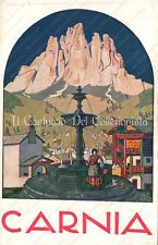 CARNIA Tolmezzo Cartolina pubblicitaria Illustrata Pellis 