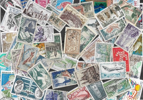 Lot timbres oblitérés - 50,