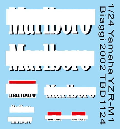 Decals per yamaha yzr - 1/24 decals, yzr-m1