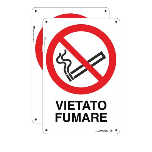Cartello plastica vietato - in,