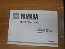 catalogo ricambi moto yamaha sr 500 1982 in inglese
