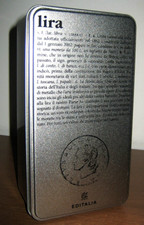 LA LIRA Scatola rettangolare in metallo con coperchio 50 LIRE - Editalia NUOVA