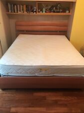 Letto Mateimoniale In ciliegio con contenitore e materasso 