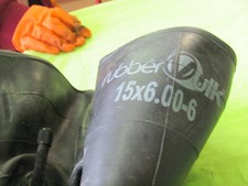 Camera d'aria 15x6.00-6 TR87 VALVOLA CURVA FERRO (15 6 00 6) tosaerba trattorino