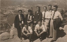 11072 eb. Foto cartolina vintage gruppo Como dall' alto aa '20 la Gazzetta