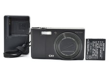 RICOH CX1 fotocamera digitale compatta nera 9,3 MP 7,1x dal GIAPPONE #2671570