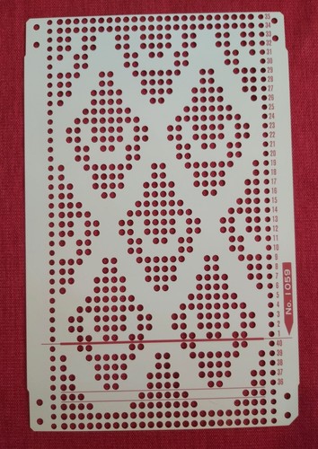 Una scheda perforata dal set