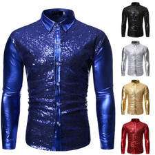 Men's Dress Shirt Sequins
