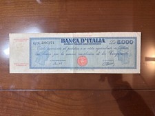 REPUBBLICA LIRE 5000 TITOLO PROVVISORIO MEDUSA 22 11 1949 NC MB/BB - qBB