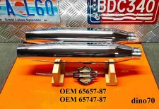 Harley Davidson terminali di scarico a sigaro originali Dyna 1340 Evolution Evo