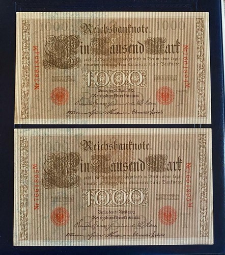 Berlino coppia banconote da - coppia,