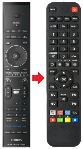 Telecomando adatto per philips - adatto,