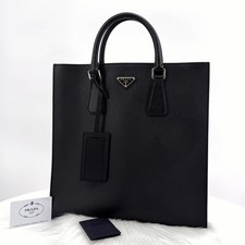 Prada Saffiano Borsa Uomo Triangolo Logo Nero (2VG078) 149252827
