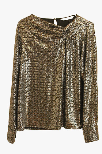 Zara women metallic blouse - zara,