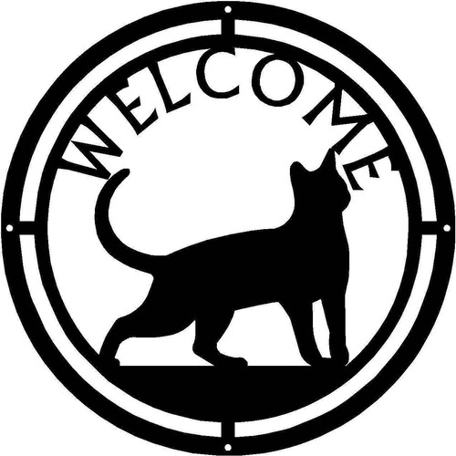 Insegna benvenuto rotonda - insegna,