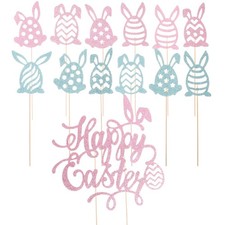  1 set Cupcake toppers torta pasquale raccoglie ornamenti per torta da topper da