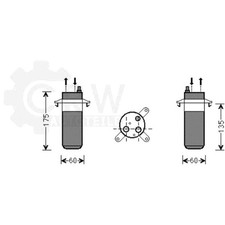 Essiccatore Aria Condizionata Essiccatore per Renault Twingo Scatola C06_S06_