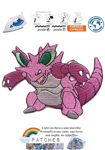 Patch nidoking pokémon toppa - nidoking,