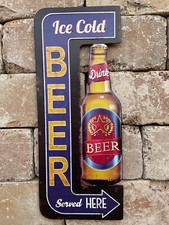 Targa in latta Cold Beer 53 cm