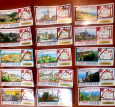 15 Gratta e Vinci TUTTI VINCENTI- CITTA' DELLE VACANZE esemplar singoli no doppi