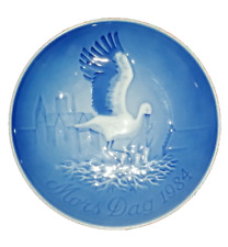 PIATTO DA COLLEZIONE IN PORCELLANA DANESE Mother's Day MAMMA 1984 VINTAGE