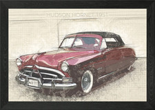 Hudson Hornet 1951 poster arte