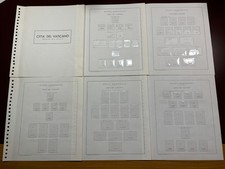 MARINI KING- VATICANO 1929-58 -FOGLI ALBUM A TASCHINE PER  PIO XI e XII-PERFETTI