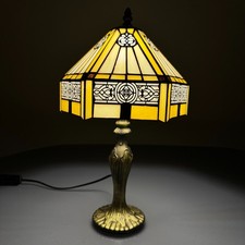 Tiffany Style 10" Table Lamp Stained Glass Handcrafted Bedside Light Desk Lamp