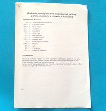 VARIE RICETTE CUCINA BUDINO RISOTTO MAIALE PIZZA FOCACCIA BAVARESE - (129)