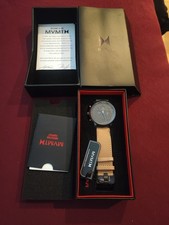 Orologio da polso uomo MVMT Chrono Gun Metal/Leather nuovo con etichetta