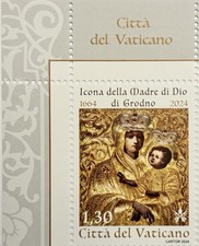 Vaticano 2024 francobollo Icona Madre di Dio di Grodno perfetto