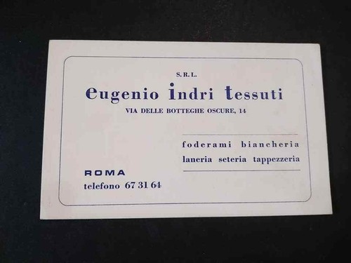 Biglietto pubblicitario roma - pubblicitario,
