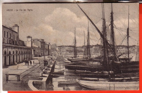 Cartolina anzio viaggiata - anzio,