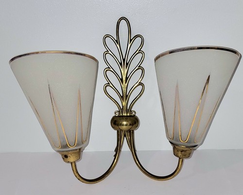 Grande applique double 1950 - 1950, en