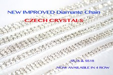 1 Metri Strass/Strass Catena