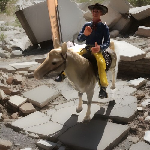 Amazing cowboy with horse - cowboy,