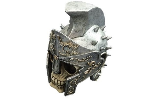 Teschio con elmo gladiatore - con,