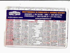 2005 CALENDARIETTO TASCABILE " PORTA PORTESE " con NUMERI UTILI