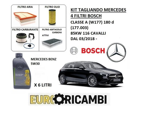 Tagliando filtri bosch - bosch, olio
