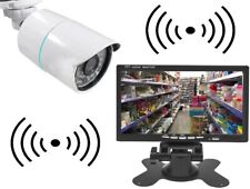 Kit videosorveglianza wireless senza fili monitor 7" colori telecamera esterno