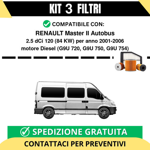 Kit filtri tagliando per - kit,