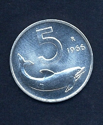 Lire 1966 rotolino in fdc - lire,