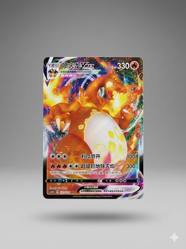 Pokémon card charizard vmax - card,